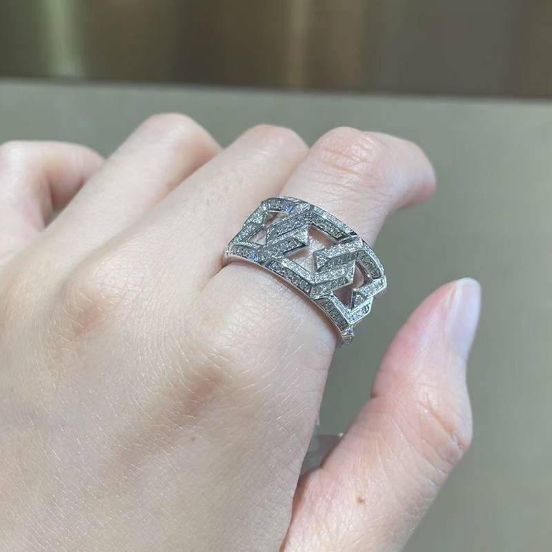 满钻Fashion男款S925银镀白金Men's Ring定制选款副石Moissanite0.79ct